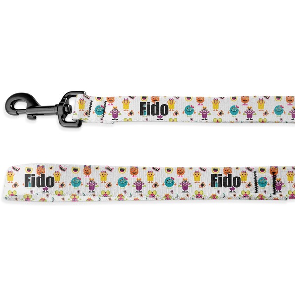 Custom Girly Monsters Deluxe Dog Leash - 4 ft (Personalized)