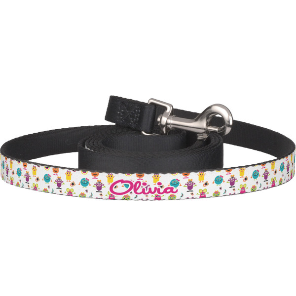 Custom Girly Monsters Dog Leash (Personalized)
