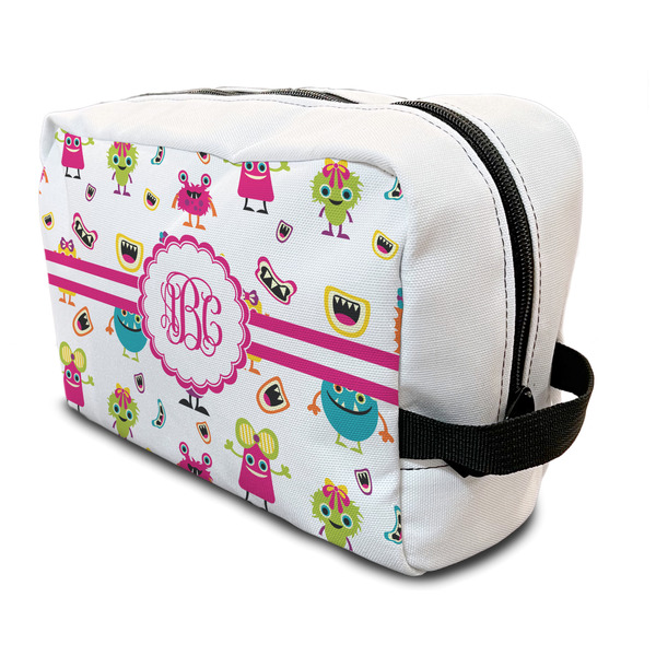 Custom Girly Monsters Toiletry Bag / Dopp Kit (Personalized)