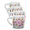 Girly Monsters Double Shot Espresso Mugs - Set of 4 Front