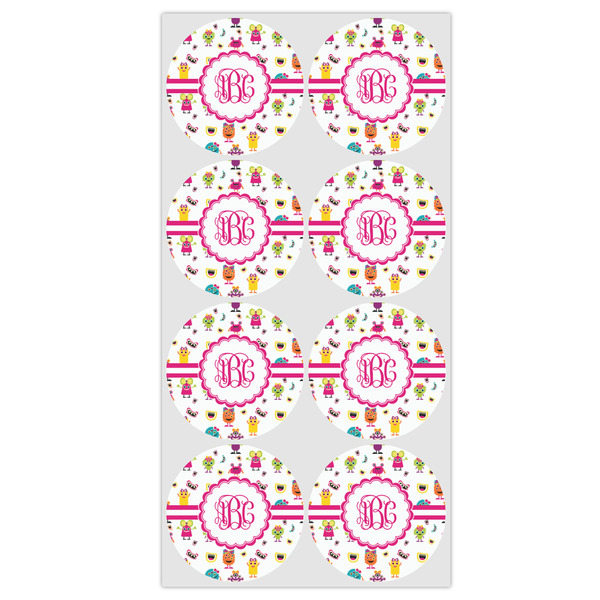 Girly Monsters Drink Topper - Medium - Set of 12