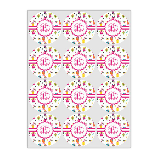 Girly Monsters Drink Topper - Small - Set of 12