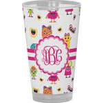 Girly Monsters Pint Glass - Full Color (Personalized)