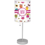 Girly Monsters 7" Drum Lamp with Shade Linen (Personalized)