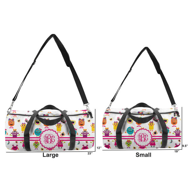 Girly Monsters Duffle Bag Small and Large