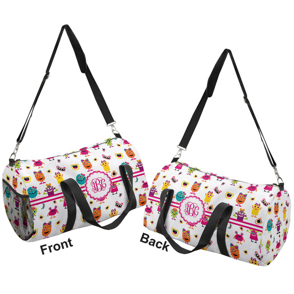 Girly Monsters Duffle bag large front and back sides