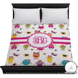 Girly Monsters Duvet Cover - Full / Queen (Personalized)
