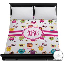 Girly Monsters Duvet Cover - Full / Queen (Personalized)