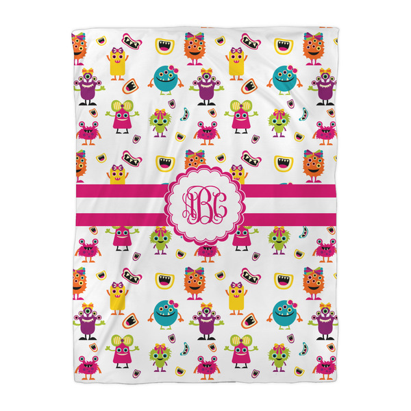 Girly Monsters Duvet Cover - Twin XL - Front