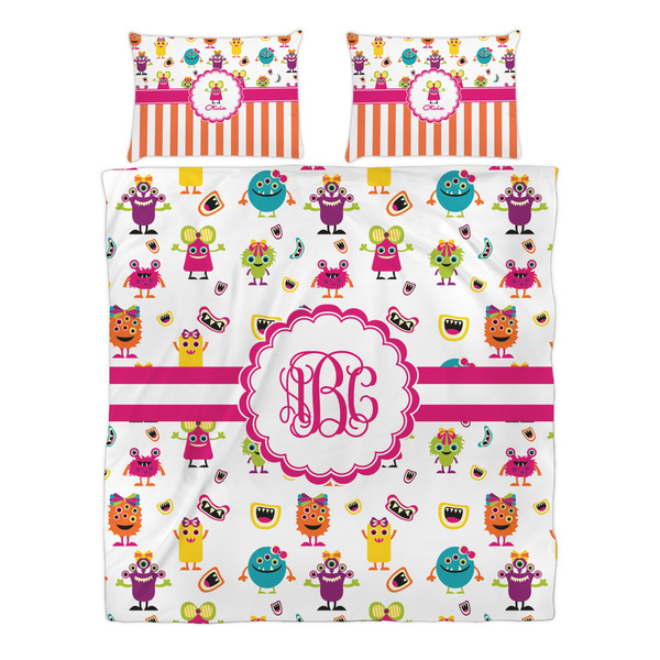 Girly Monsters Duvet cover Set - Queen - Alt Approval