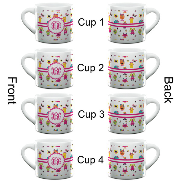 Girly Monsters Espresso Cup - 6oz (Double Shot Set of 4) APPROVAL