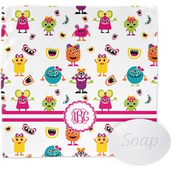 Girly Monsters Washcloth (Personalized)