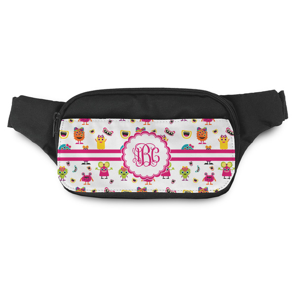 Custom Girly Monsters Fanny Pack - Modern Style (Personalized)