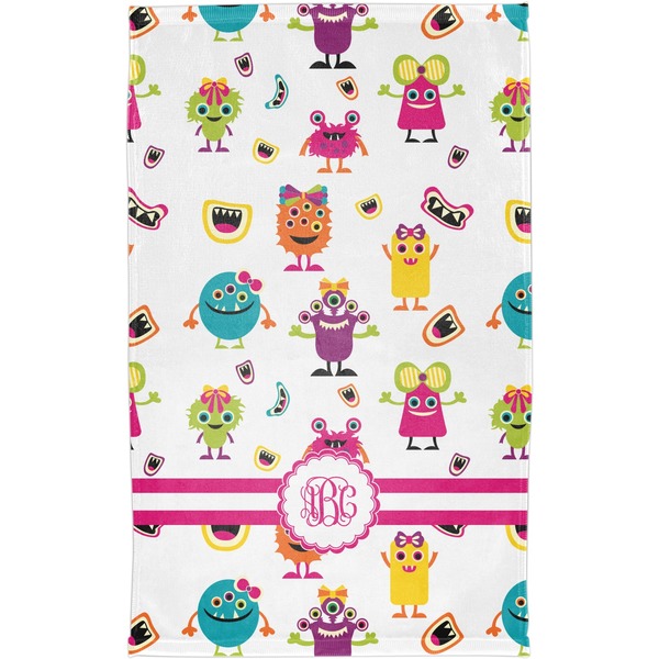 Girly Monsters Finger Tip Towel - Full View