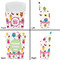 Girly Monsters French Fry Favor Box - Front & Back View