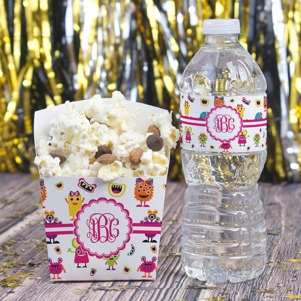 Girly Monsters French Fry Favor Box - w/ Water Bottle