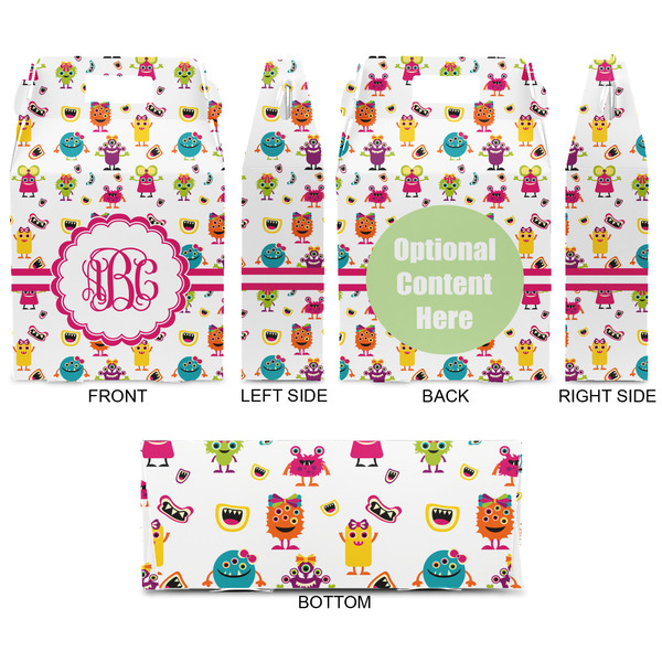 Girly Monsters Gable Favor Box - Approval
