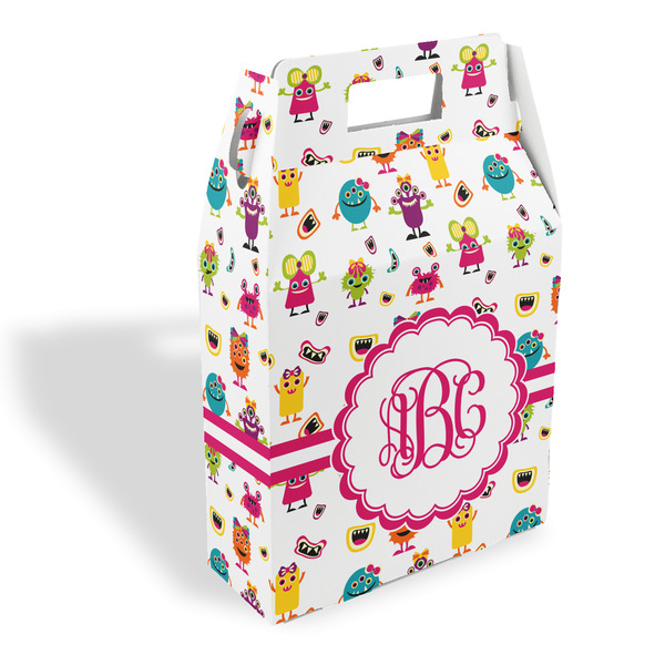 Custom Girly Monsters Gable Favor Box (Personalized)