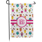 Girly Monsters Small Garden Flag - Single Sided w/ Monograms