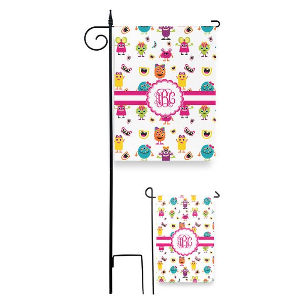 Girly Monsters Garden Flag - PARENT/MAIN