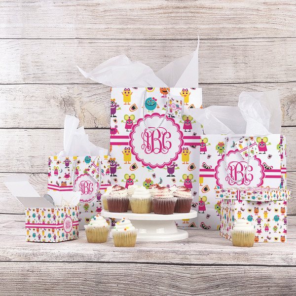 Girly Monsters Gift Bags - In Context