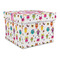 Girly Monsters Gift Boxes with Lid - Canvas Wrapped - Large - Front/Main