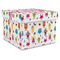 Girly Monsters Gift Box with Lid - Canvas Wrapped - XX-Large (Personalized)