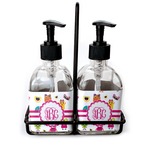 Girly Monsters Glass Soap & Lotion Bottle Set (Personalized)