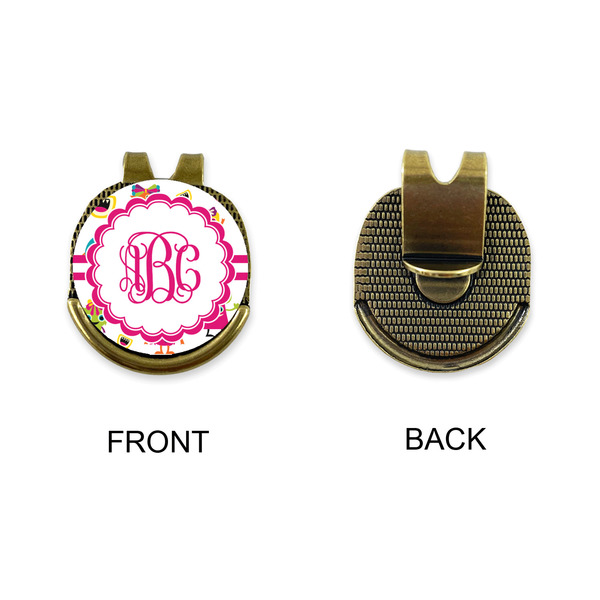 Girly Monsters Golf Ball Hat Clip Marker - Apvl - GOLD