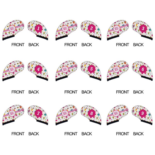 Girly Monsters Golf Club Covers - APPROVAL (set of 9)