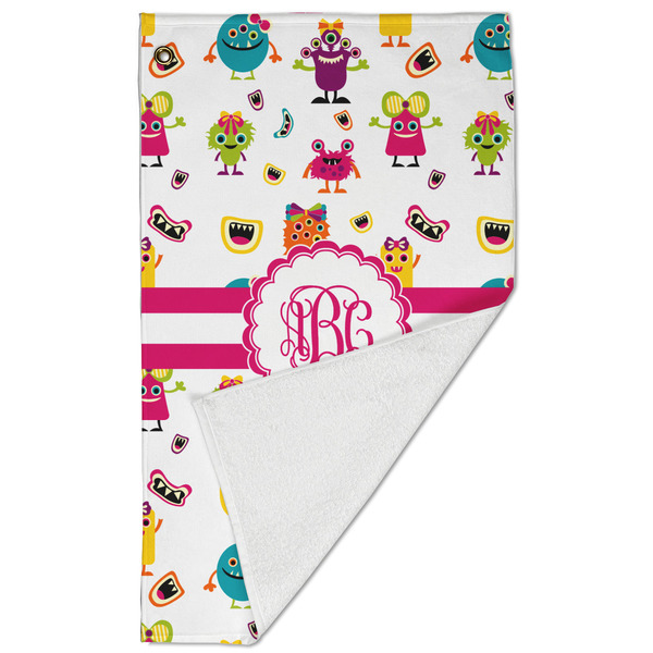 Girly Monsters Golf Towel - Folded (Large)