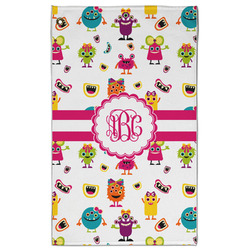 Girly Monsters Golf Towel - Poly-Cotton Blend w/ Monograms