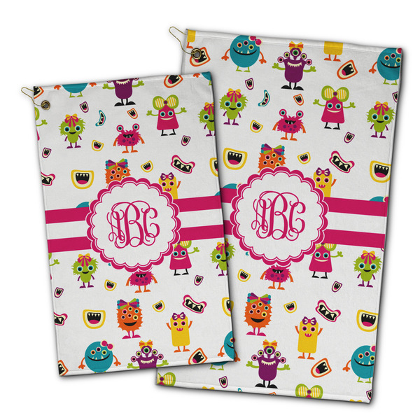 Girly Monsters Golf Towel - PARENT (small and large)