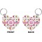 Girly Monsters Heart Keychain (Front + Back)