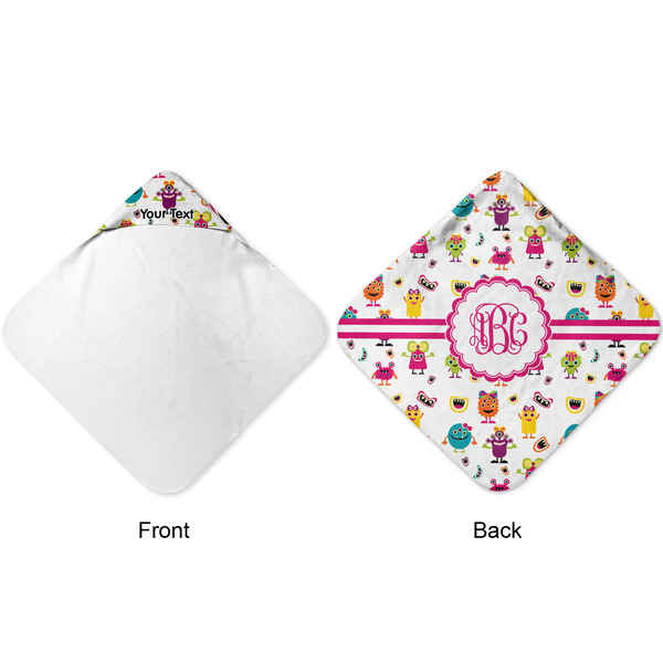 Girly Monsters Hooded Baby Towel- Approval