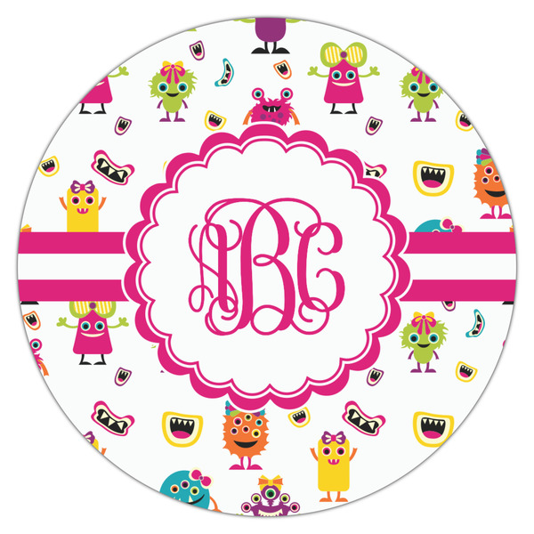 Girly Monsters Icing Circle - Large - Single
