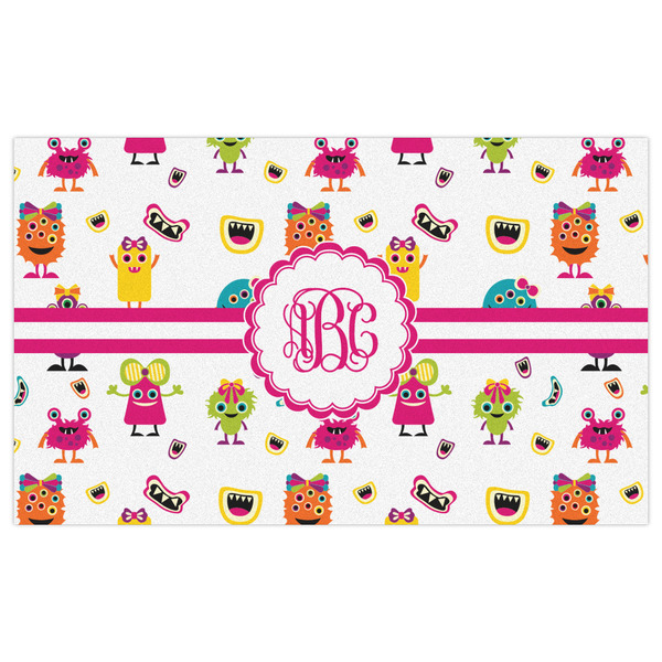 Girly Monsters Indoor / Outdoor Rug - 3'x5' - Front Flat