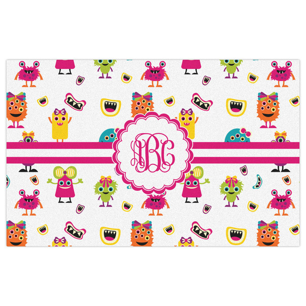 Girly Monsters Indoor / Outdoor Rug - 5'x8' - Front Flat