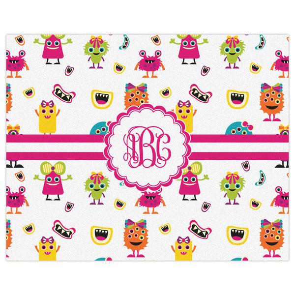 Girly Monsters Indoor / Outdoor Rug - 8'x10' - Front Flat