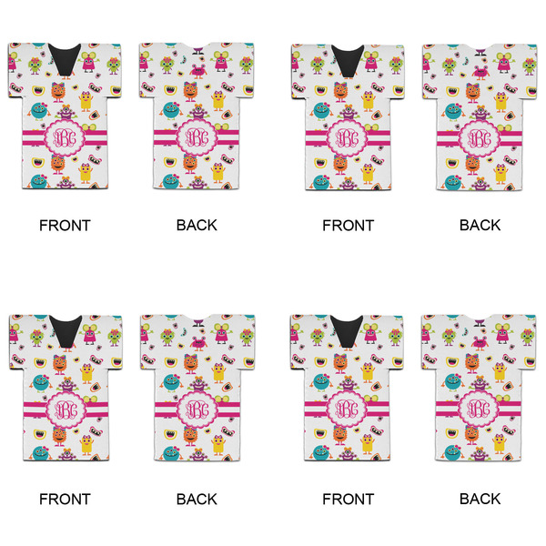 Girly Monsters Jersey Bottle Cooler - Set of 4 - APPROVAL