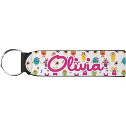 Girly Monsters Neoprene Keychain Fob (Personalized)