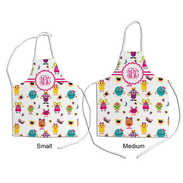 Girly Monsters Kid's Aprons - Comparison