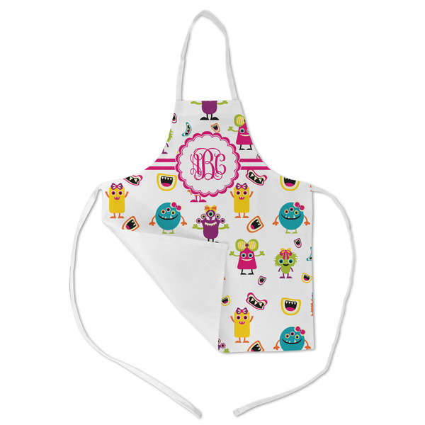 Girly Monsters Kid's Aprons - Medium - Main (med/lrg)