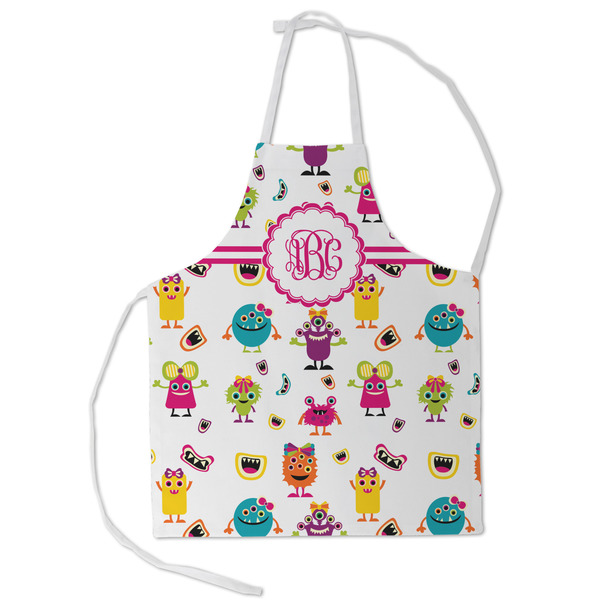Custom Girly Monsters Kid's Apron - Small (Personalized)