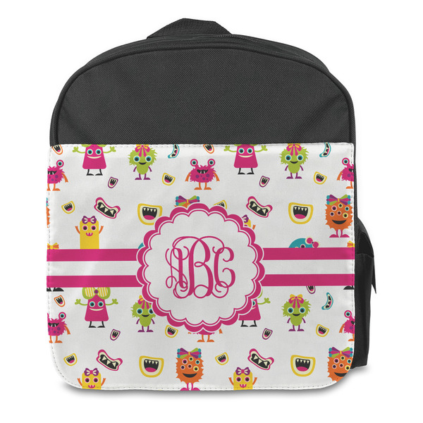 Girly Monsters Kids Backpack - Front