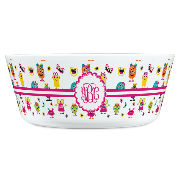 Girly Monsters Kids Bowls - FRONT