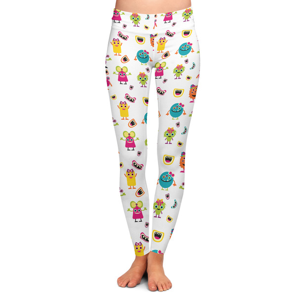 Custom Girly Monsters Ladies Leggings - Extra Small