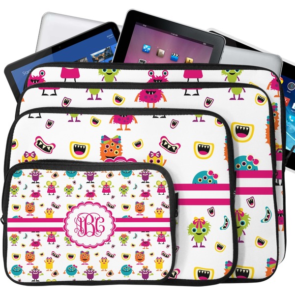 Girly Monsters Laptop Case Sizes