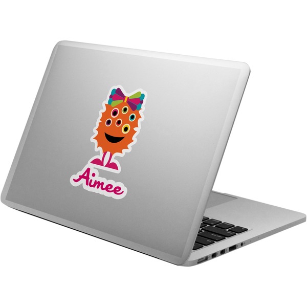 Custom Girly Monsters Laptop Decal (Personalized)