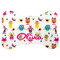 Girly Monsters Bone Shaped Dog Food Mat (Personalized)